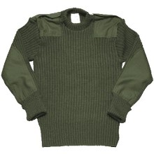Click for more details ....
CONDITION- Surplus Grade 1 -DESCRIPTION & FEATURES- - British Army wool jumper in Olive green. Crew neck collar, shoulder patches (with epaulettes) and elbow patches. Warm, tough jumper.