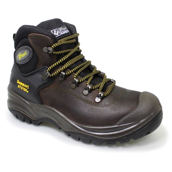 Footwear : Safety Boots : Grisport Contractor Safety Boots - Brown