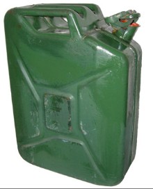 CONDITION- Super Grade -DESCRIPTION & FEATURES- Steel jerry can with NATO nozzle spout mouth. Please note pouring nozzle not included - sold separately-